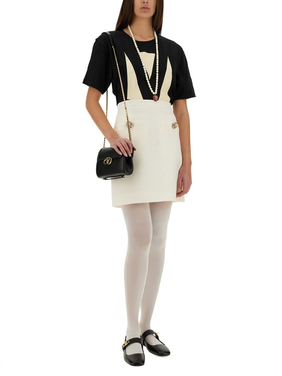 Valentino - Valentino ’Chez Valentino’ Print T Shirt - Woman-&gt;Clothing-&gt;t-shirts