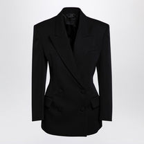 Valentino - Valentino Black wool double-breasted jacket - Jackets