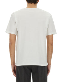 Valentino - Valentino Cotton T Shirt With ’Chez Valentino’ Print - Men’s Tops