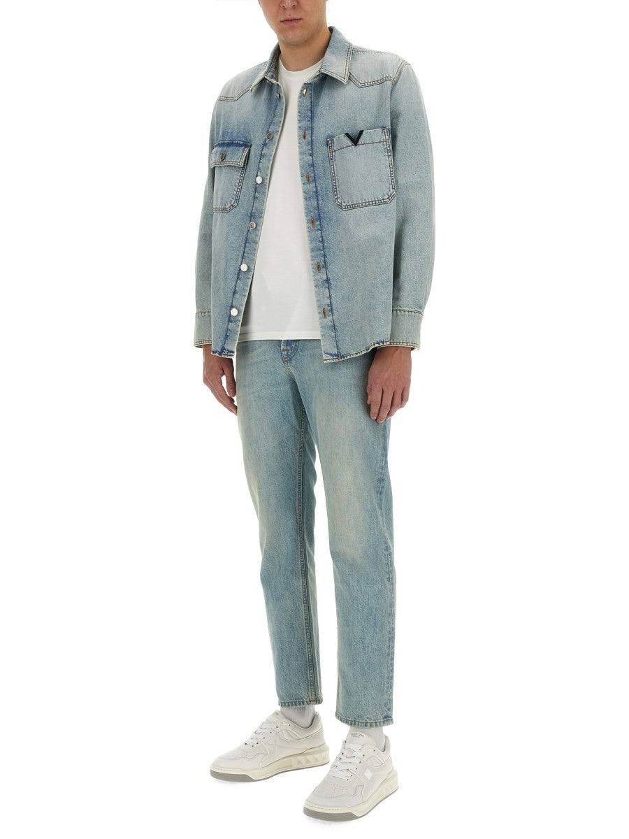 Valentino - Valentino Denim Shirt - Men’s Outerwear