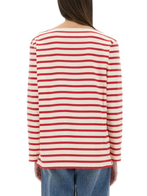 Valentino - Valentino Cotton Long Sleeve T Shirt With Print - Woman-&gt;Clothing-&gt;t-shirts