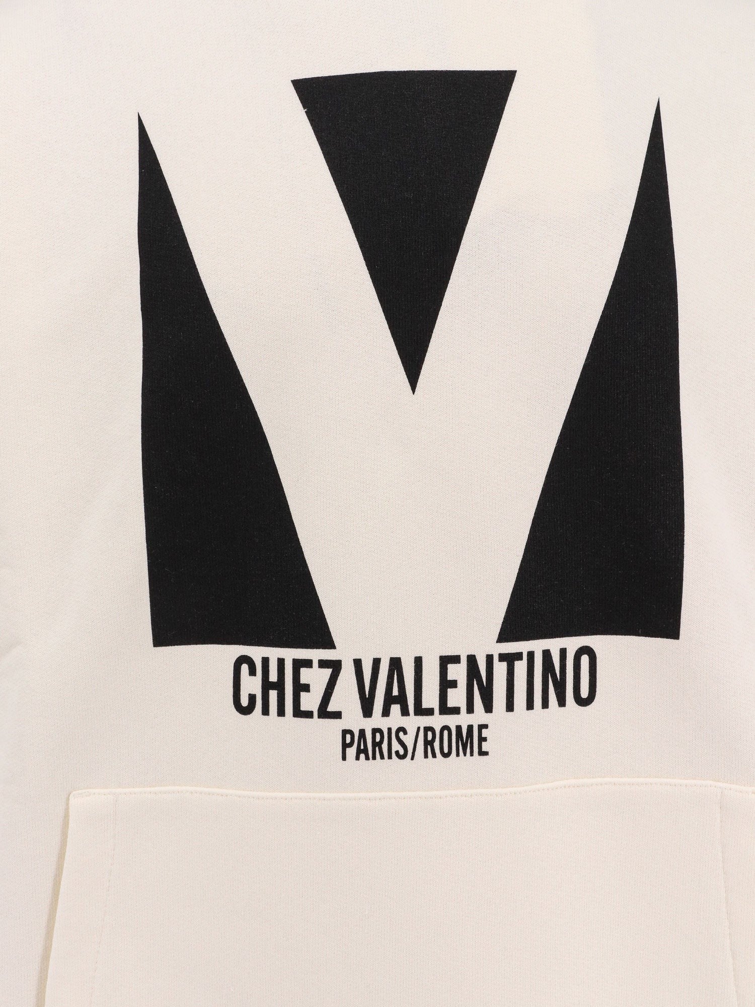 Valentino - Valentino Cotton Sweatshirt With Chez Valentino Print - Men’s Sweatshirts