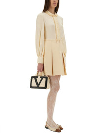 Valentino - Valentino Crepe Couture Short Skirt - Women’s Clothing