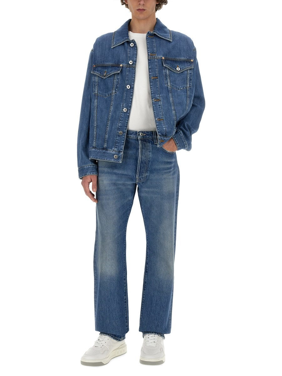 Valentino - Valentino Jeans With Logo Detail - Man-&gt;Clothing-&gt;Jeans