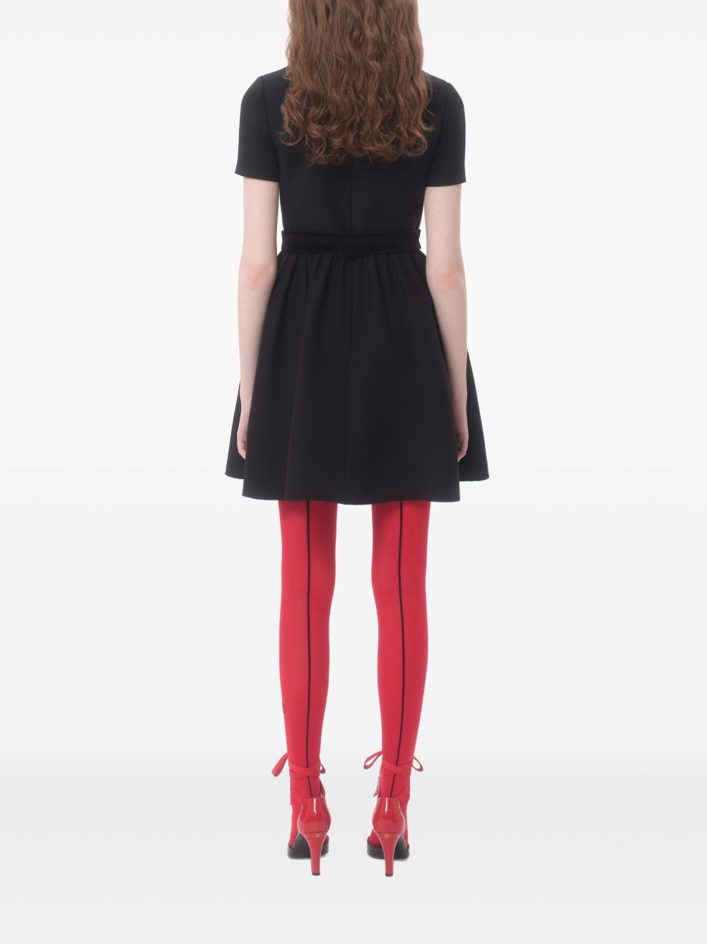 Valentino - Valentino crepe couture short dress with bows - Women’s Clothing