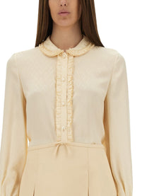 Valentino - ’Toute La V’ Silk Jacquard Shirt - Home-&gt;Woman-&gt;Clothing-&gt;shirts