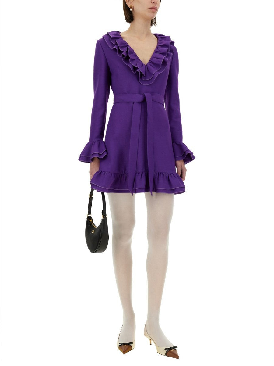 Valentino - Valentino Crepe Couture Short Dress - Women’s Clothing
