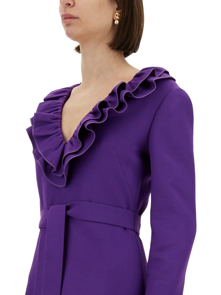 Valentino - Valentino Crepe Couture Short Dress - Women’s Clothing