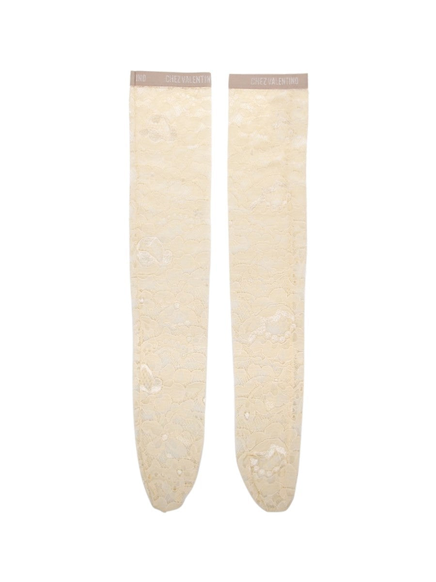 Valentino - Lace Knee High - Home-&gt;Woman-&gt;Accessories-&gt;socks