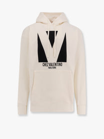 Valentino - Valentino Cotton Sweatshirt With Chez Valentino Print - Men’s Sweatshirts