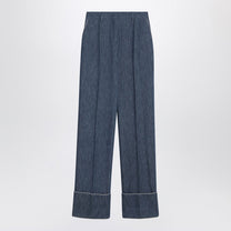 Valentino - Valentino Blue trousers in Chambray Denim - Jeans