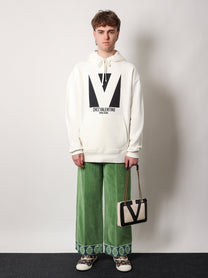 Valentino - Valentino Cotton Sweatshirt With Chez Valentino Print - Men’s Sweatshirts
