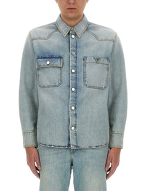 Valentino - Valentino Denim Shirt - Men’s Outerwear