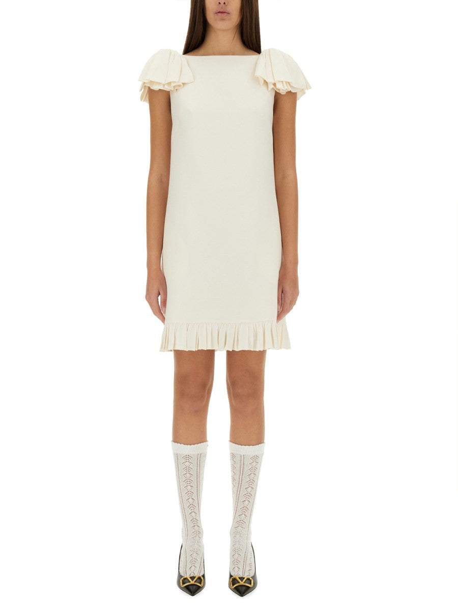 Valentino - Valentino Crepe Couture Short Dress - Women’s Clothing