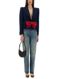 Valentino - Valentino Viscose Jacket With Bow - Women’s Clothing