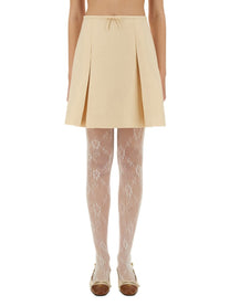 Valentino - Valentino Crepe Couture Short Skirt - Women’s Clothing