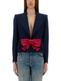 Valentino - Valentino Viscose Jacket With Bow - Women’s Clothing