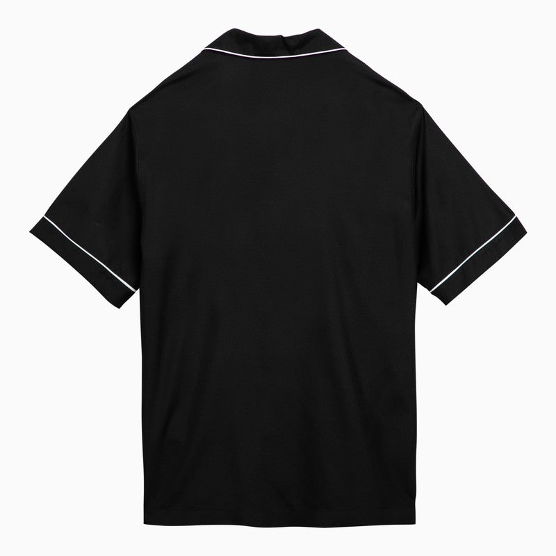 Valentino - Valentino Black silk bowling shirt - Shirts