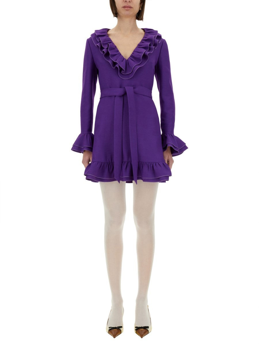 Valentino - Valentino Crepe Couture Short Dress - Women’s Clothing
