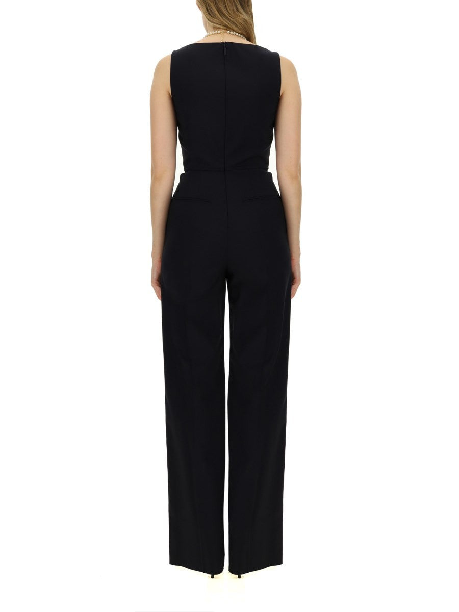 Valentino - Valentino Jumpsuit With V Detail - Women’s Tops