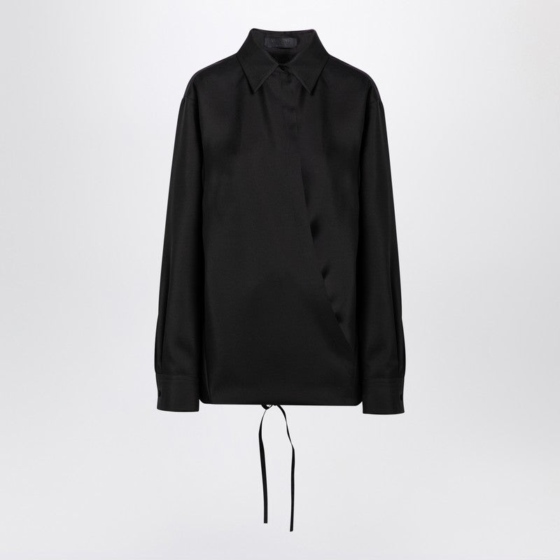 Valentino - Valentino Black shirt with drawstring - Shirts