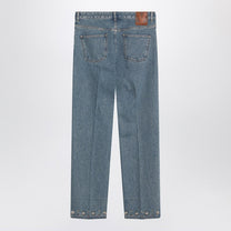 Valentino - Valentino Medium blue jeans with cabochons - Jeans