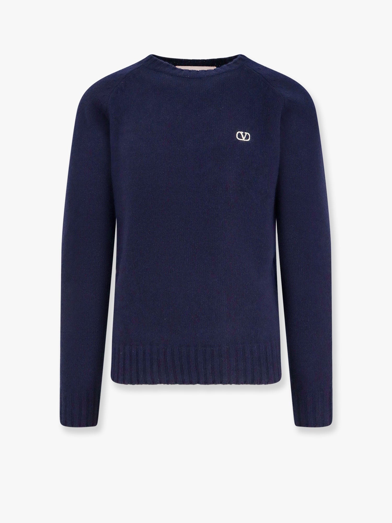 Valentino - Valentino Virgin Wool Sweater With Vlogo Embroidery - Men’s Knitwear