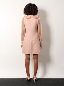 Valentino - Valentino Couture Crepe Dress With Laces Profiles - Women’s Clothing