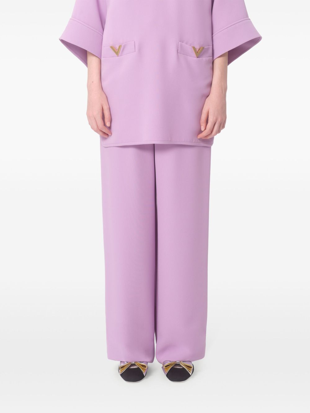 Valentino Valentino Silk Wide Leg Trousers Women’s Pants