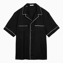 Valentino - Valentino Black silk bowling shirt - Shirts