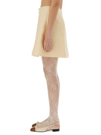 Valentino - Valentino Crepe Couture Short Skirt - Women’s Clothing