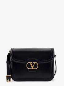 Valentino Men's Valentino Garavani 9to5 Leather Shoulder Bag Black