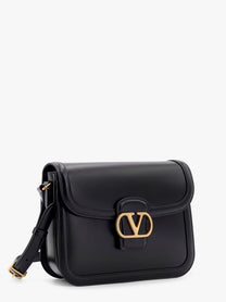 Valentino Men's Valentino Garavani 9to5 Leather Shoulder Bag Black