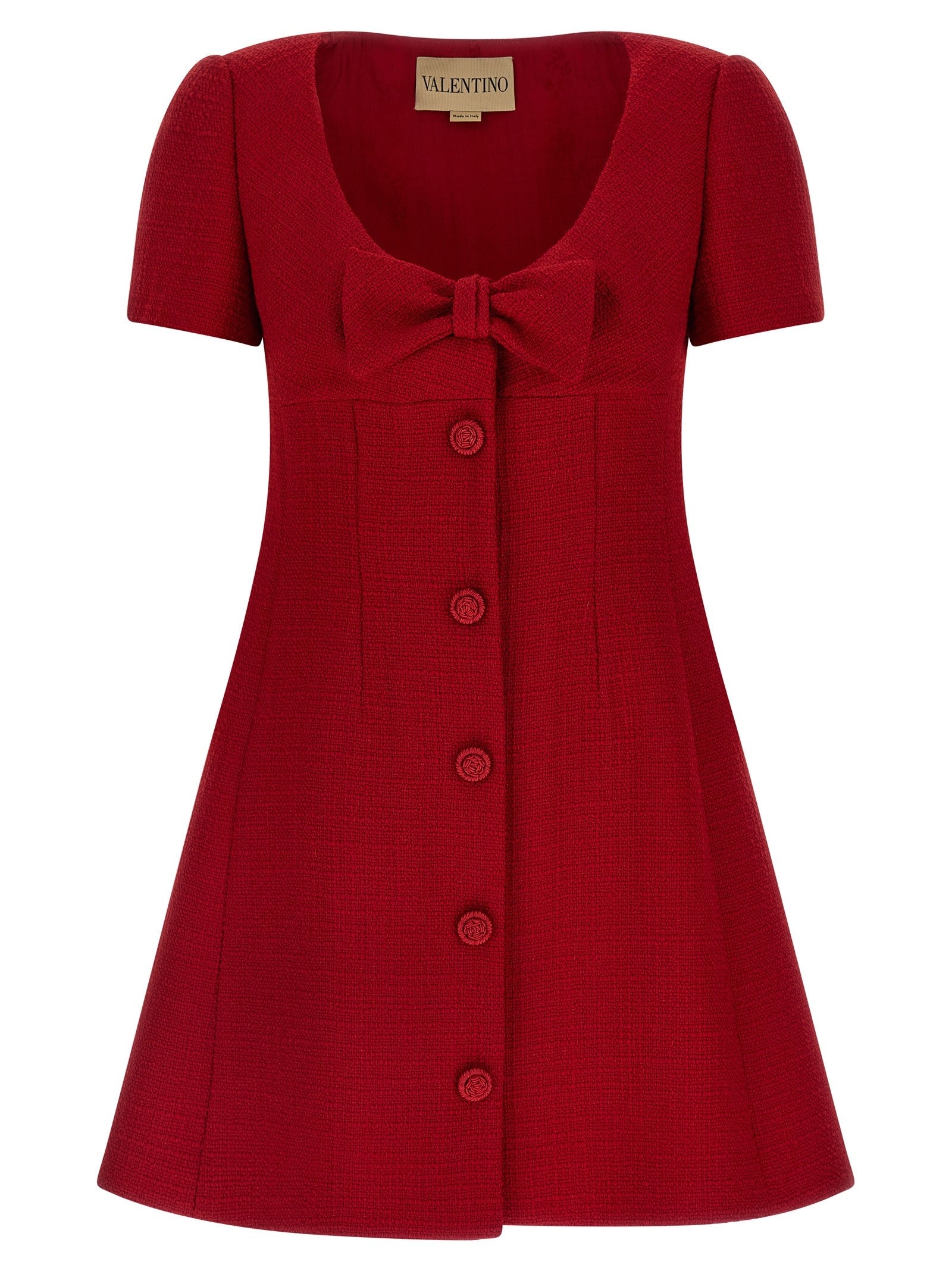 Valentino Valentino Garavani Bow Dress Red