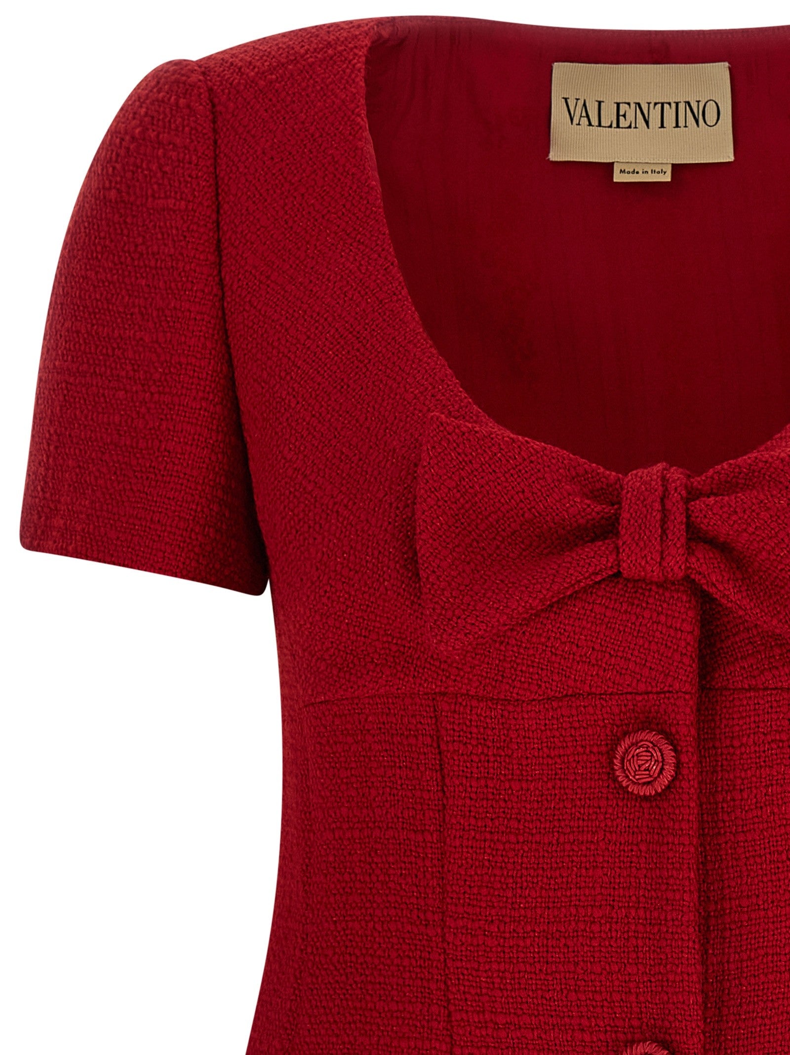 Valentino Valentino Garavani Bow Dress Red