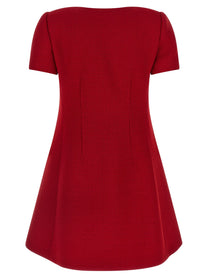 Valentino Valentino Garavani Bow Dress Red