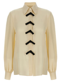 Valentino Valentino Garavani Bow Shirt Beige