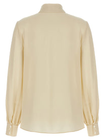 Valentino Valentino Garavani Bow Shirt Beige