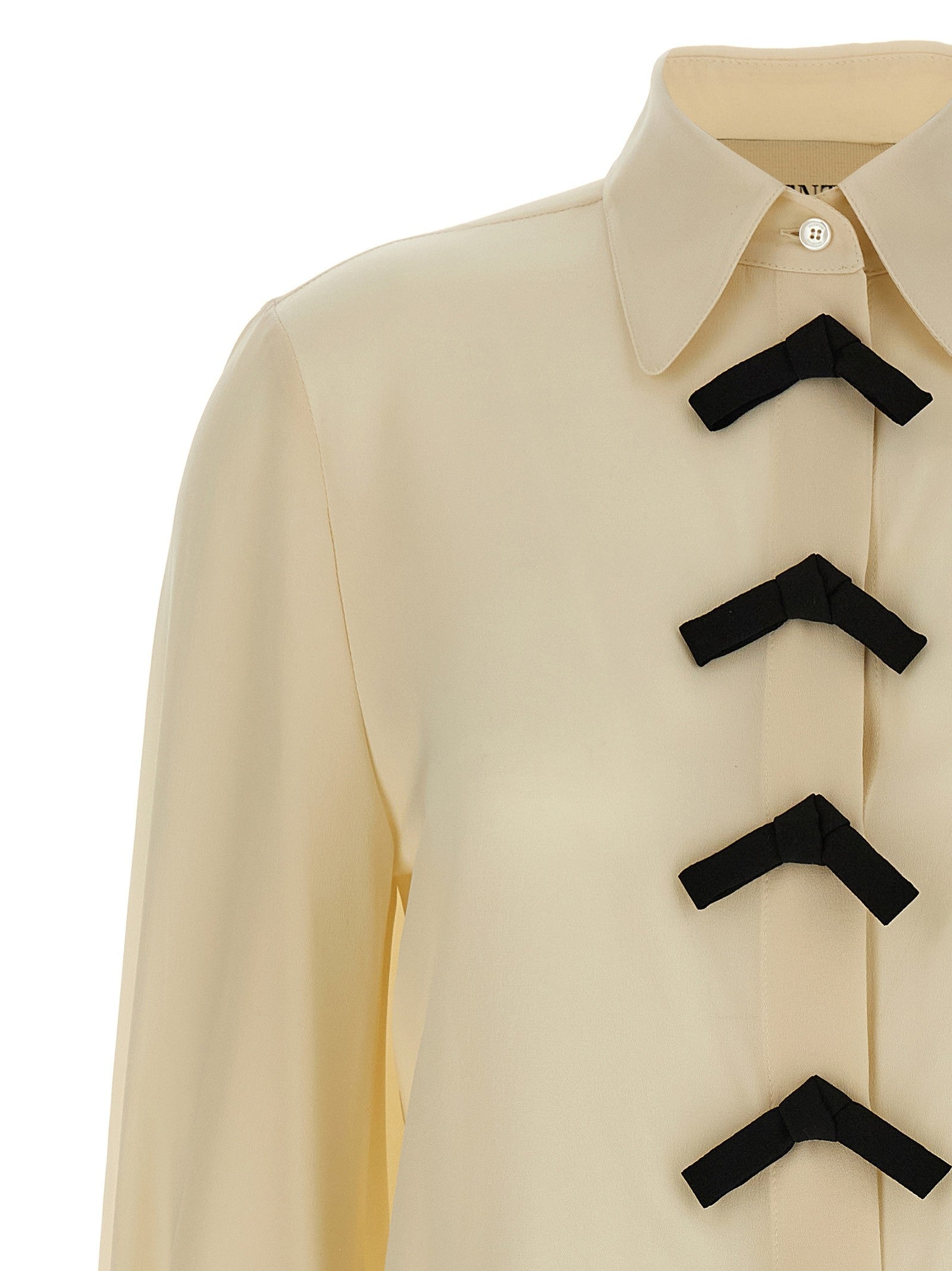 Valentino Valentino Garavani Bow Shirt Beige