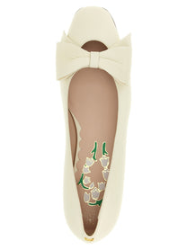 Valentino Valentino Garavani Bowow Ballet Flats White