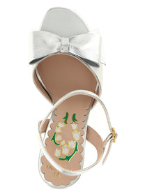 Valentino Valentino Garavani Bowow Sandals Silver
