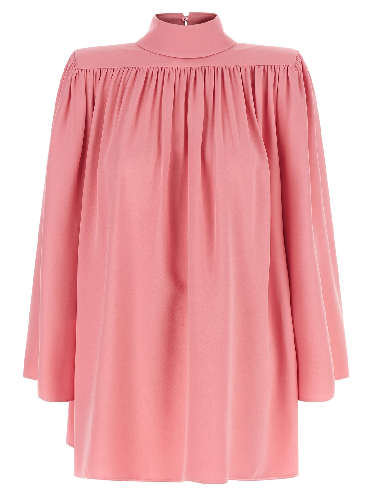 Valentino Valentino Garavani Cady Couture Pleated Shirt Blue