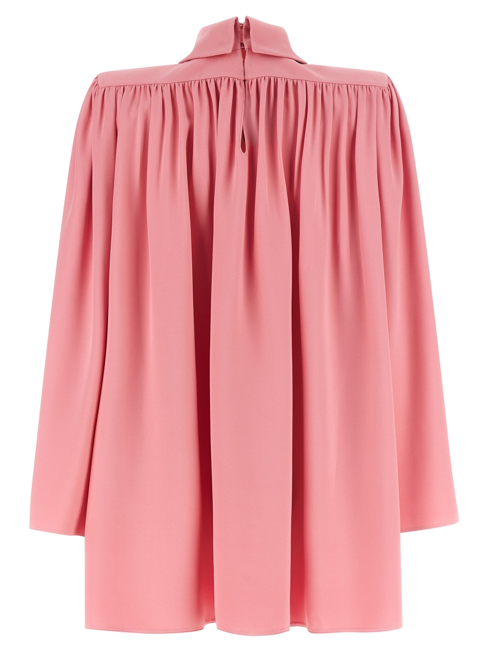Valentino Valentino Garavani Cady Couture Pleated Shirt Blue