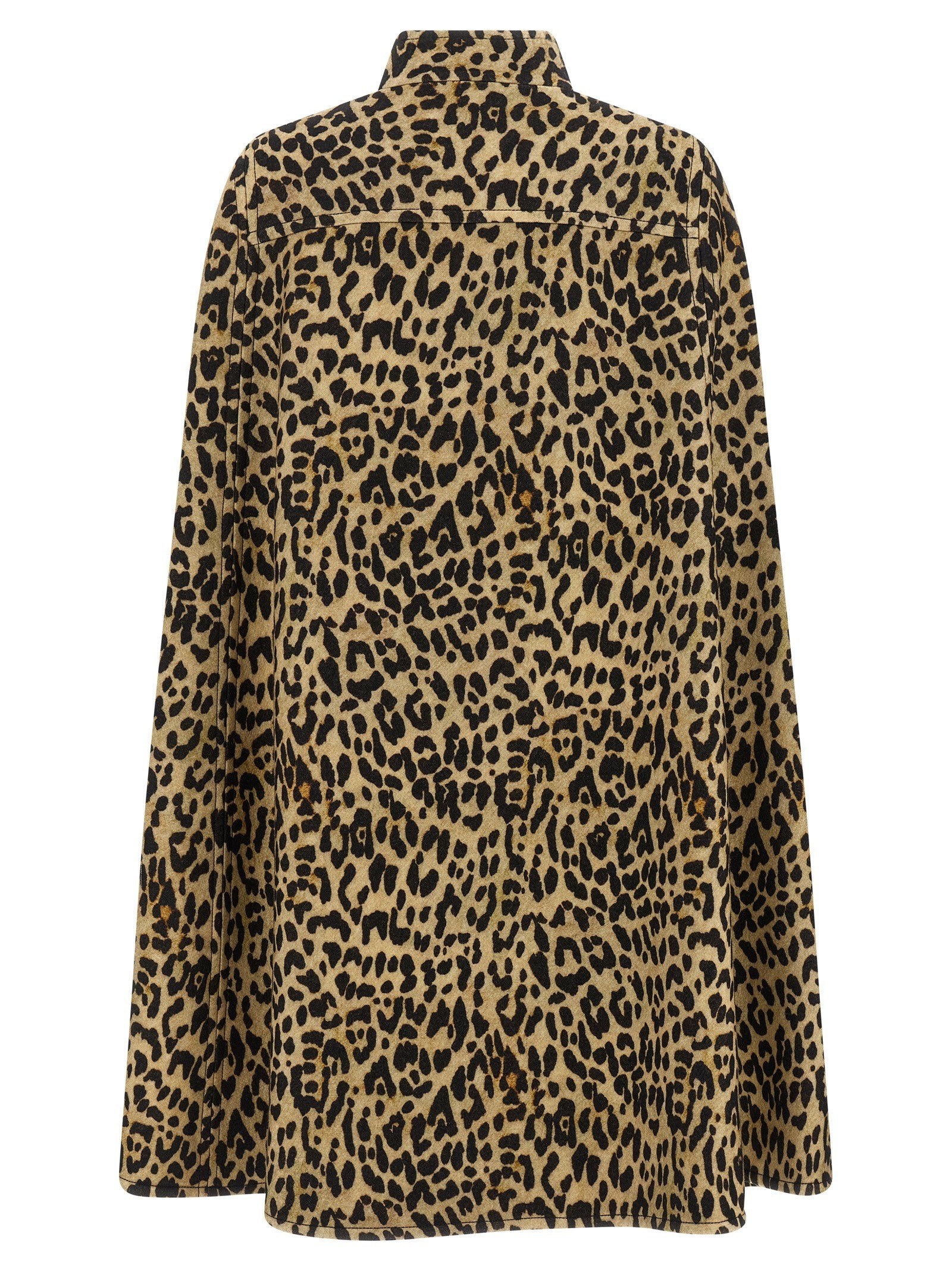 Valentino Valentino Garavani Cape in Animalier Cloth Brown