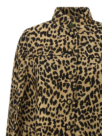 Valentino Valentino Garavani Cape in Animalier Cloth Brown