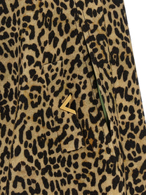 Valentino Valentino Garavani Cape in Animalier Cloth Brown