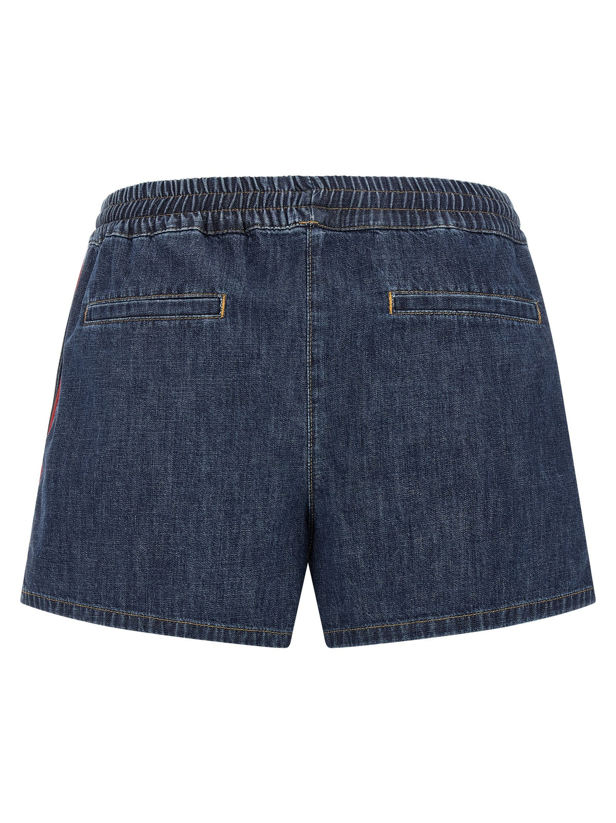 Valentino Valentino Garavani Chambray Denim Shorts Blue, view 2