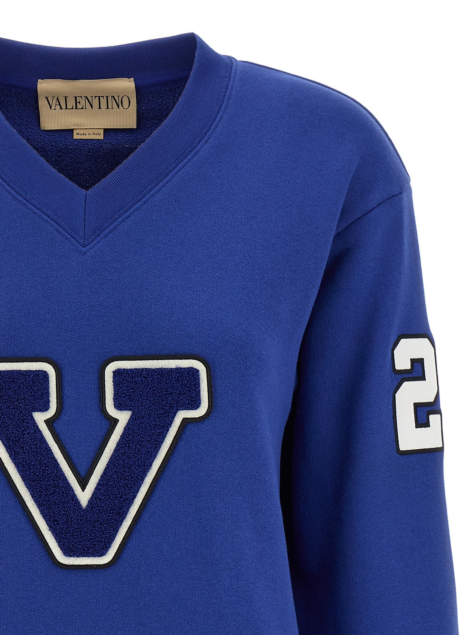 Valentino Valentino Garavani Chat De La Maison Sweatshirt Blue