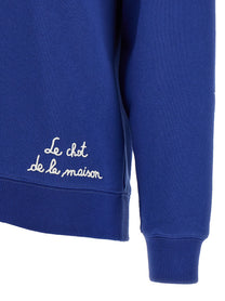 Valentino Valentino Garavani Chat De La Maison Sweatshirt Blue