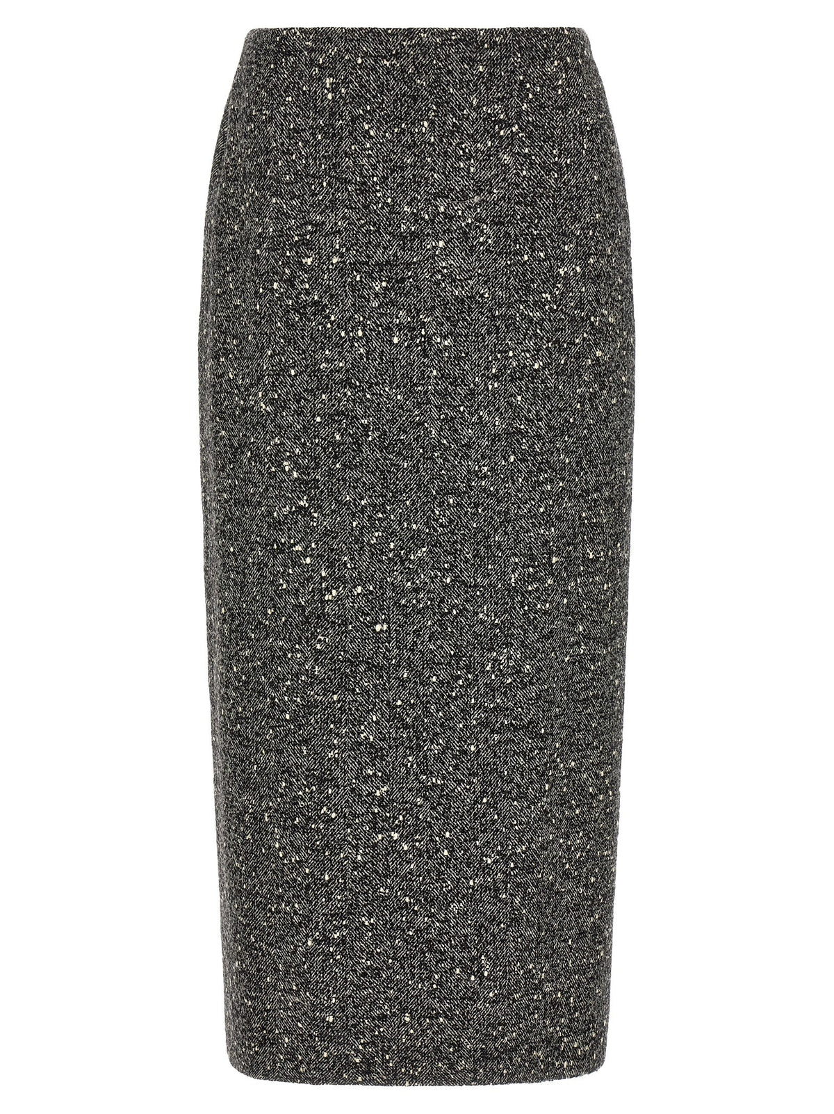 Valentino Valentino Garavani Chevron Bouclé Skirt White